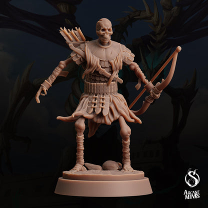 Skeleton Warriors Bowmen - Arcane Minis | Tomb of Extinction | 32mm | Archer | Egypt