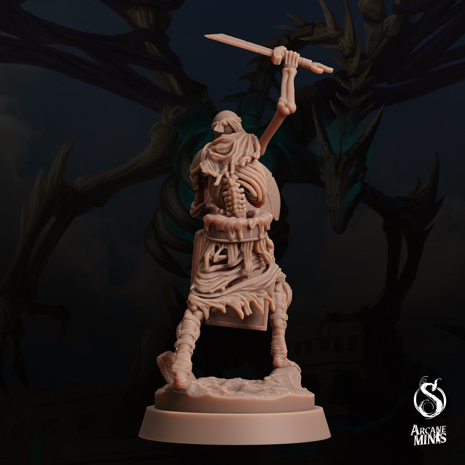 Skeleton Warriors Bowmen - Arcane Minis | Tomb of Extinction | 32mm | Archer | Egypt