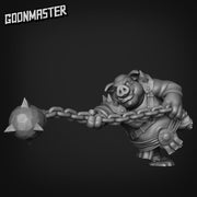 Ballhogs, Pig Folk Berserkers - Goonmaster | Malevolant Mole Rats| Miniature | Wargaming | Roleplaying Games | 32mm