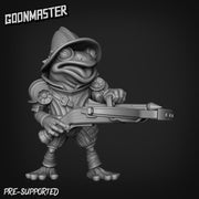 Fancy Frog Arbalest - Goonmaster | Miniature | Wargaming | Roleplaying Games | 32mm | bullywug | Knight | Crossbow