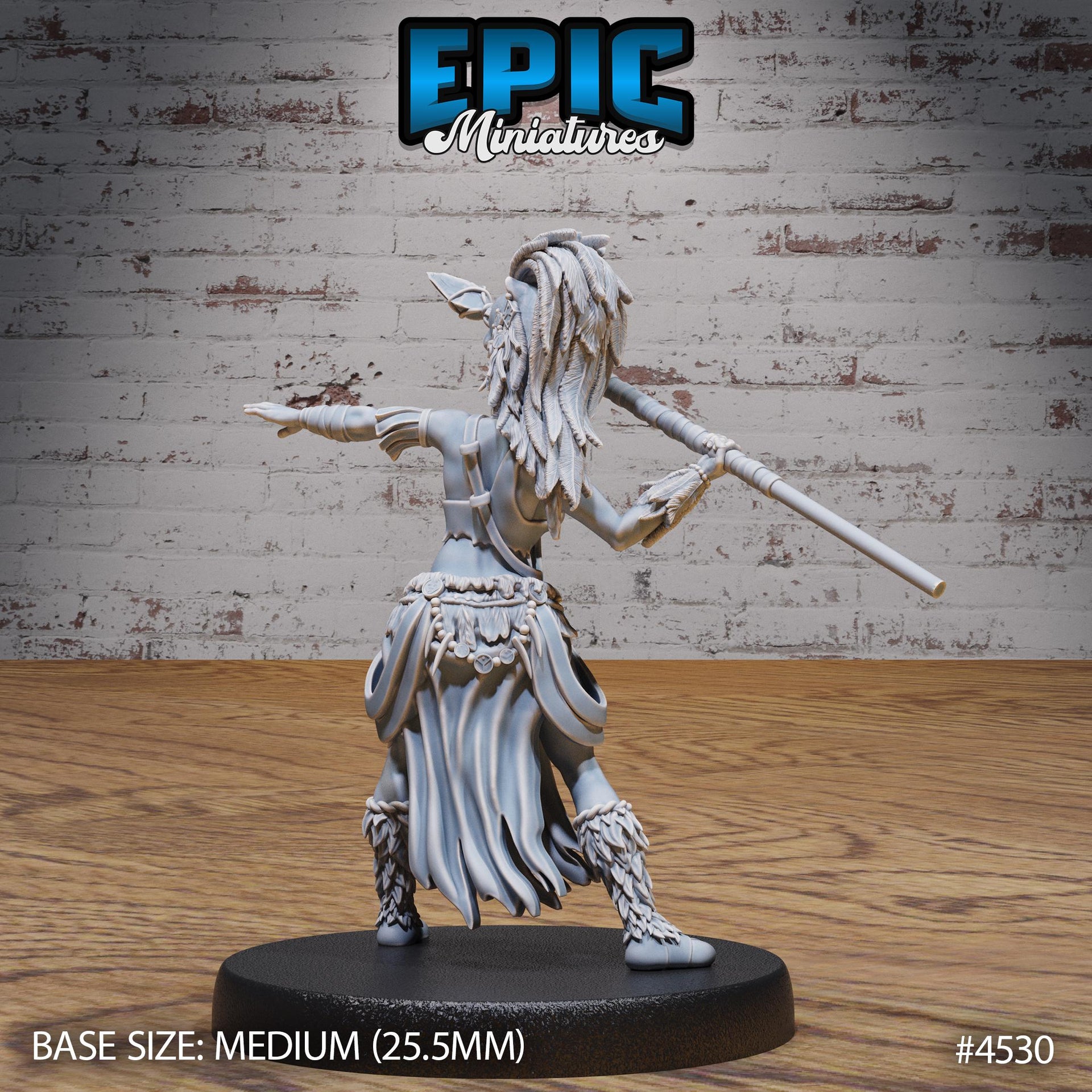 Lion Huntress - Epic Miniatures | Safari Tour | 28mm | 32mm | Barbarian | Fighter | Champion