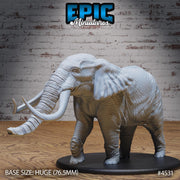 Safari Elephant - Epic Miniatures | Safari Tour | 28mm | 32mm | Armored | African bush elephant