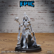 Tribe Green Witch - Epic Miniatures | Safari Tour | 28mm | 32mm | Warlock | Sorcerer | Broom