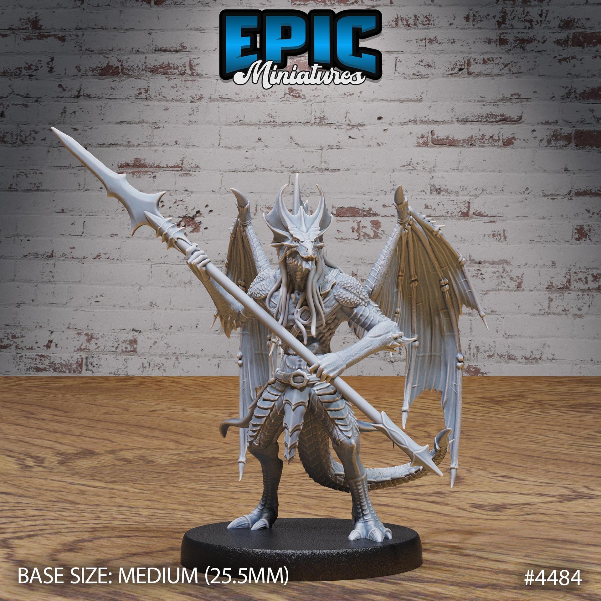 Draconic Demon Brass - Epic Miniatures | Deep Dark Caves | 28mm | 32mm | dragon | Lizardfolk