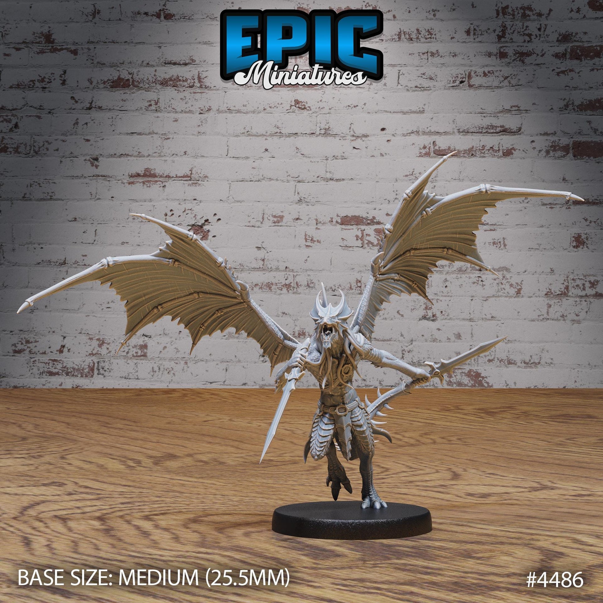 Draconic Demon Brass - Epic Miniatures | Deep Dark Caves | 28mm | 32mm | dragon | Lizardfolk