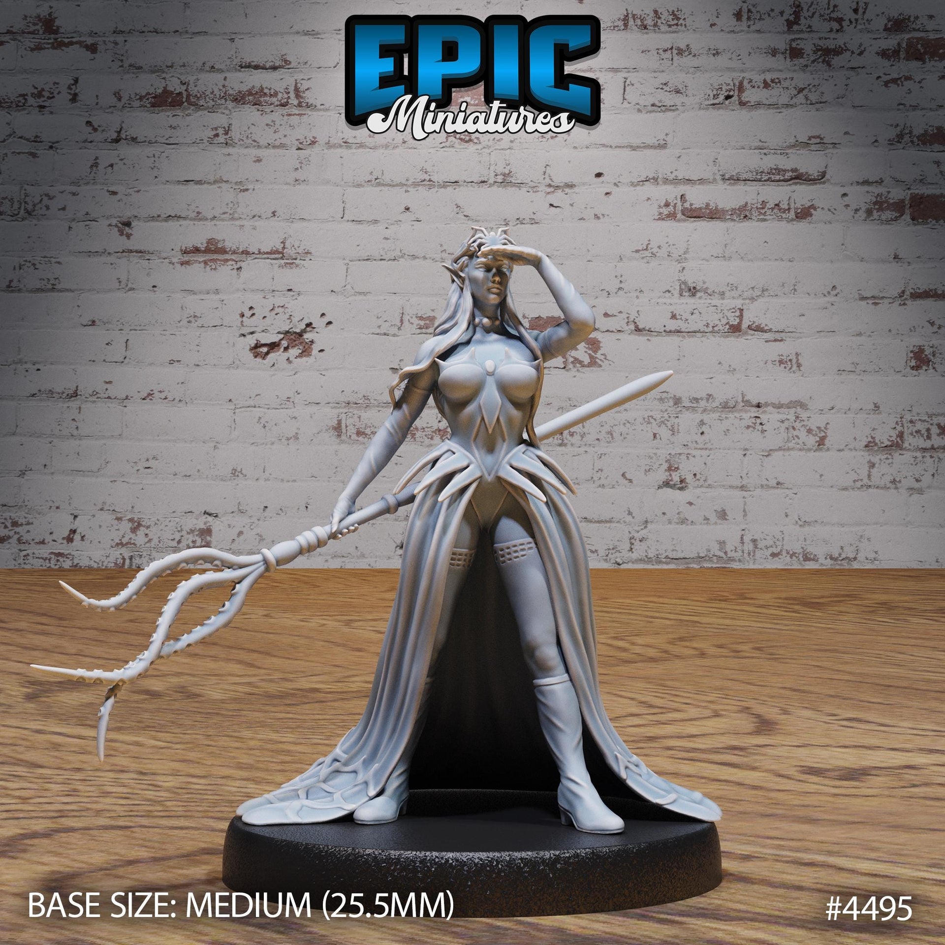 Dark Elf Domina - Epic Miniatures | Deep Dark Caves | 28mm | 32mm | Warlock | Ranger | Archer