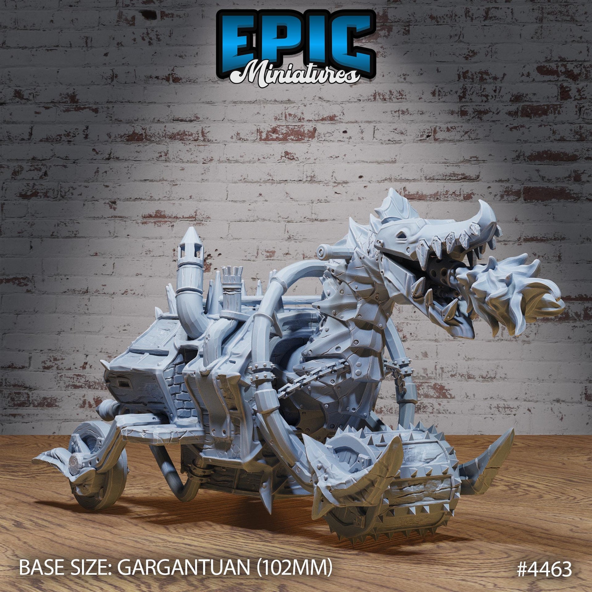 Kobold Flamethrower Tank - Epic Miniatures | Deep Dark Caves | 28mm | warmachine | Dragon | Steampunk