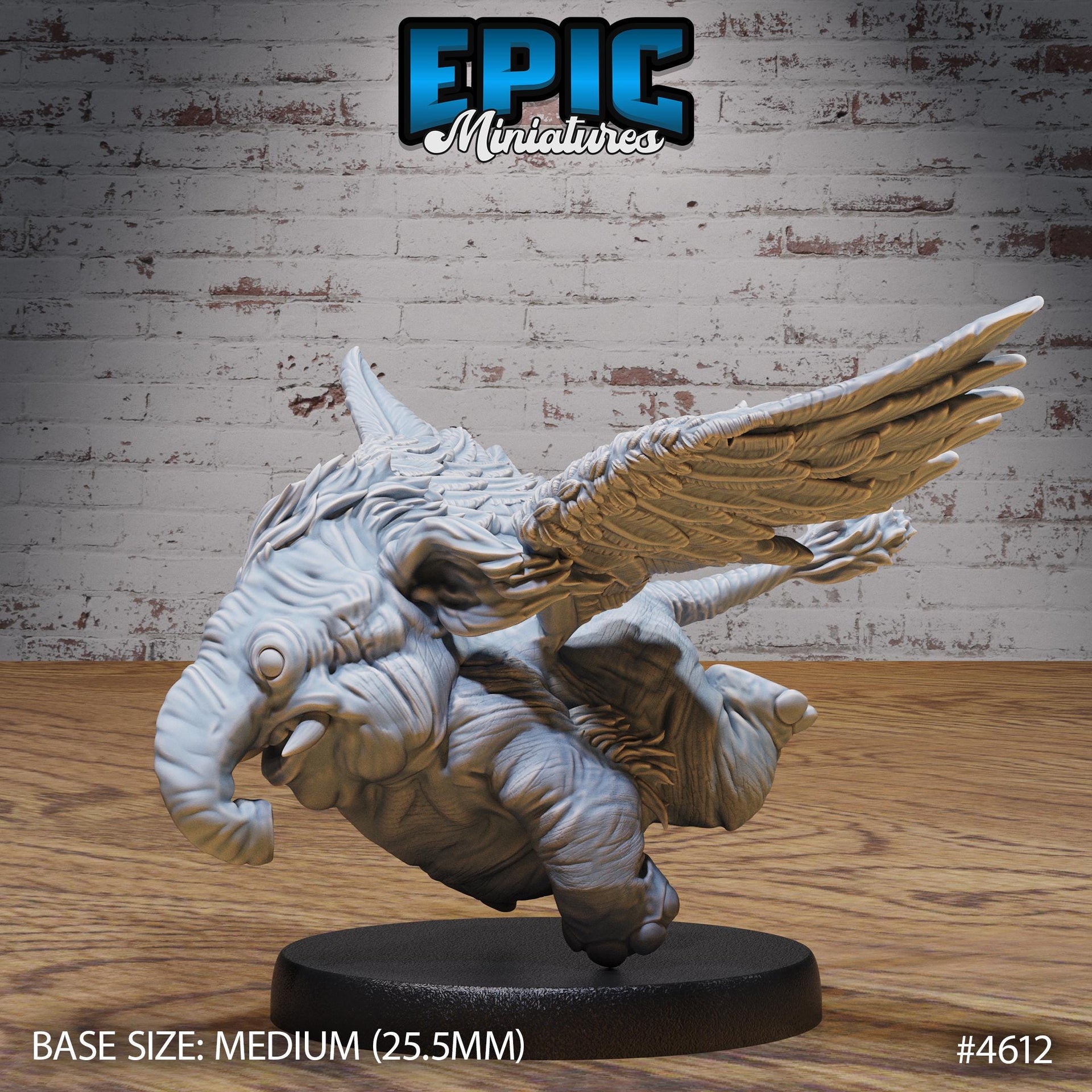 holyphant - Epic Miniatures | Faith Defender | 28mm | 32mm | Flying Elephant