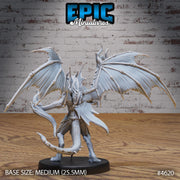 Draconic Demon Gold - Epic Miniatures | Faith Defender | 28mm | 32mm | dragon | Lizardfolk