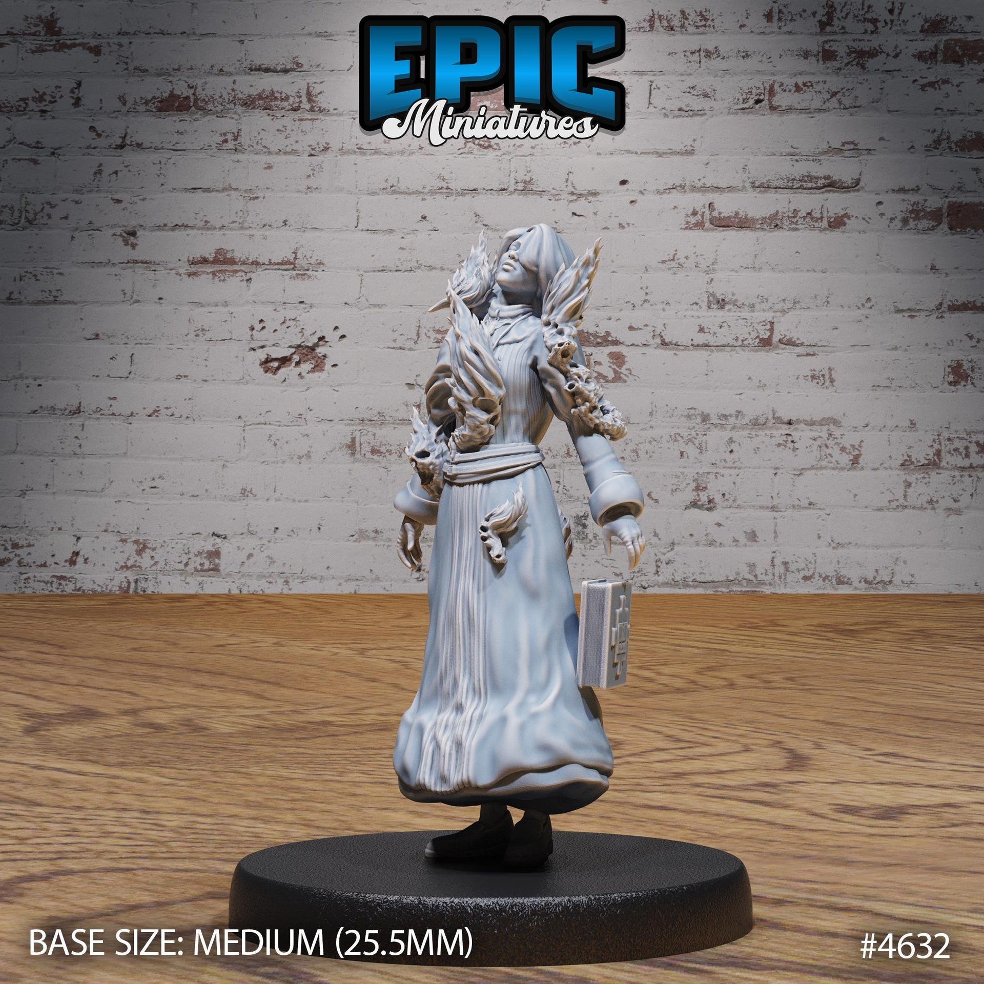 Possessed Nun - Epic Miniatures | Faith Defender | 28mm | 32mm | Demon | Devil