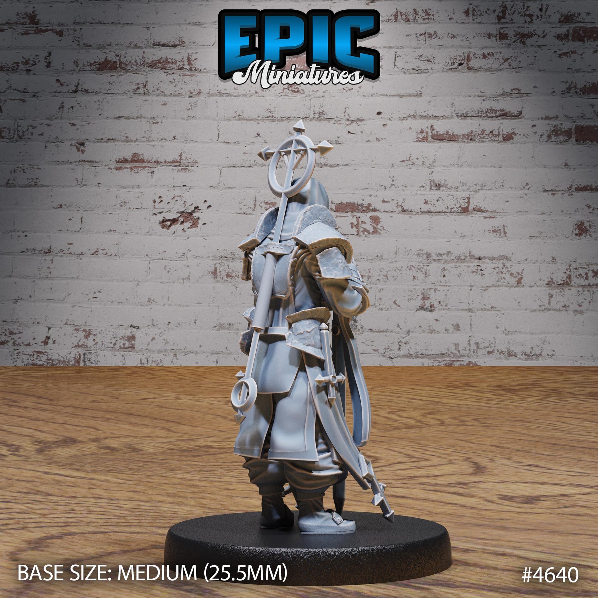 Inquisitor Knight - Epic Miniatures | Faith Defender | 28mm | 32mm | Vampire Hunter | Paladin