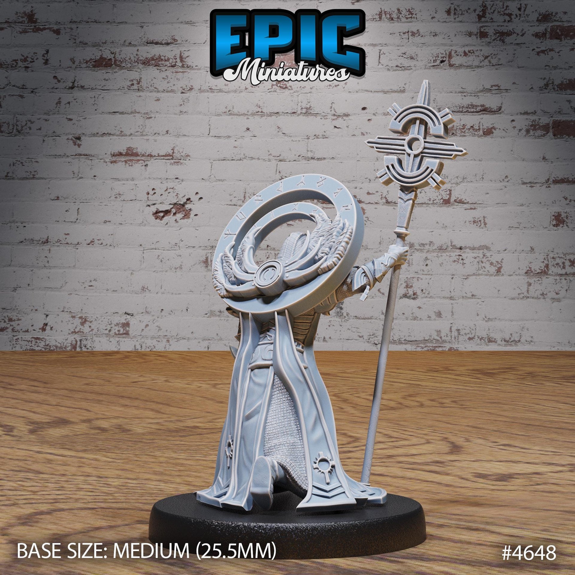 White Priest - Epic Miniatures | Faith Defender | 28mm | 32mm | Paladin | Cleric