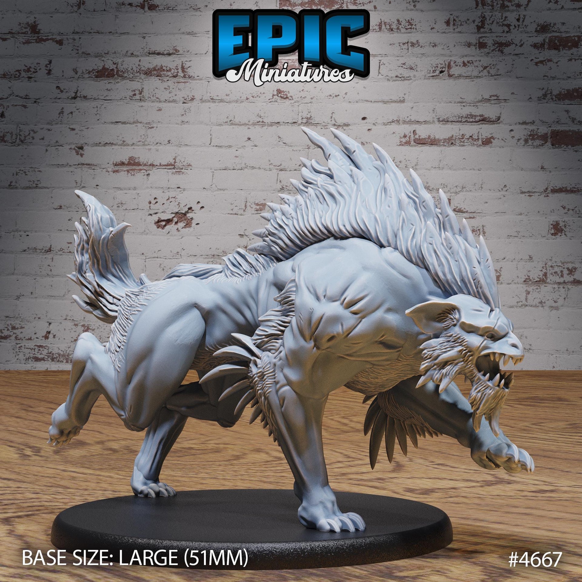 Warg Beast - Epic Miniatures | Beast Hunt | 28mm | 32mm | Dire Tiger