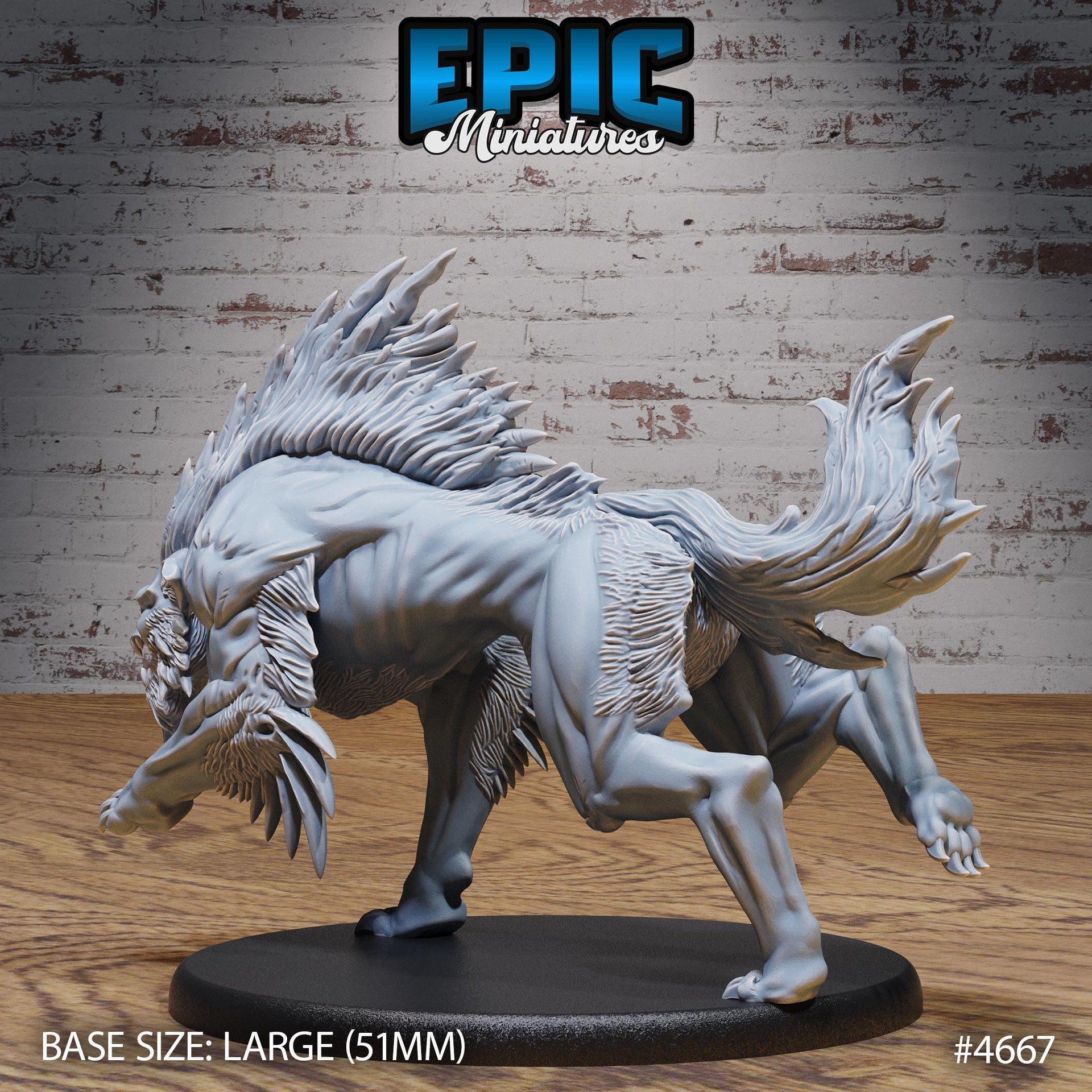 Warg Beast - Epic Miniatures | Beast Hunt | 28mm | 32mm | Dire Tiger