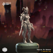 Tarilith, Tiefling Psi Warrior - Crippled God Foundry - Cyber Demons | 32mm | Scifi | Devil | Power Armor | Assassin