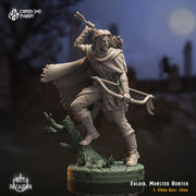 Eoldir, Wood Elf Monster Hunter - Crippled God Foundry - Orc Invasion | 32mm | Archer | Ranger