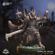 Gothmog the Cruel, Orc Warlord - Crippled God Foundry - Orc Invasion | 32mm | Barbarian | General | Armored