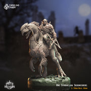 Orc Stormclaw Skirmishers - Crippled God Foundry - Orc Invasion | 32mm | Hunter | Raptor mount