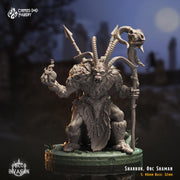 Sharruk, Orc Shaman - Crippled God Foundry - Orc Invasion | 32mm | Barbarian | sHAMAN | mAGE | wARLOCK