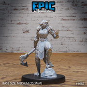 Werewolf Armored Female - Epic Miniatures | Beast Hunt | 28mm | 32mm | Fighter | Rogue