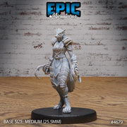 Werewolf Armored Female - Epic Miniatures | Beast Hunt | 28mm | 32mm | Fighter | Rogue