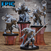 Gnoll Teibe - Epic Miniatures | Beast Hunt | 28mm | 32mm | Hyenafolk | Fighter |Noble | Priest