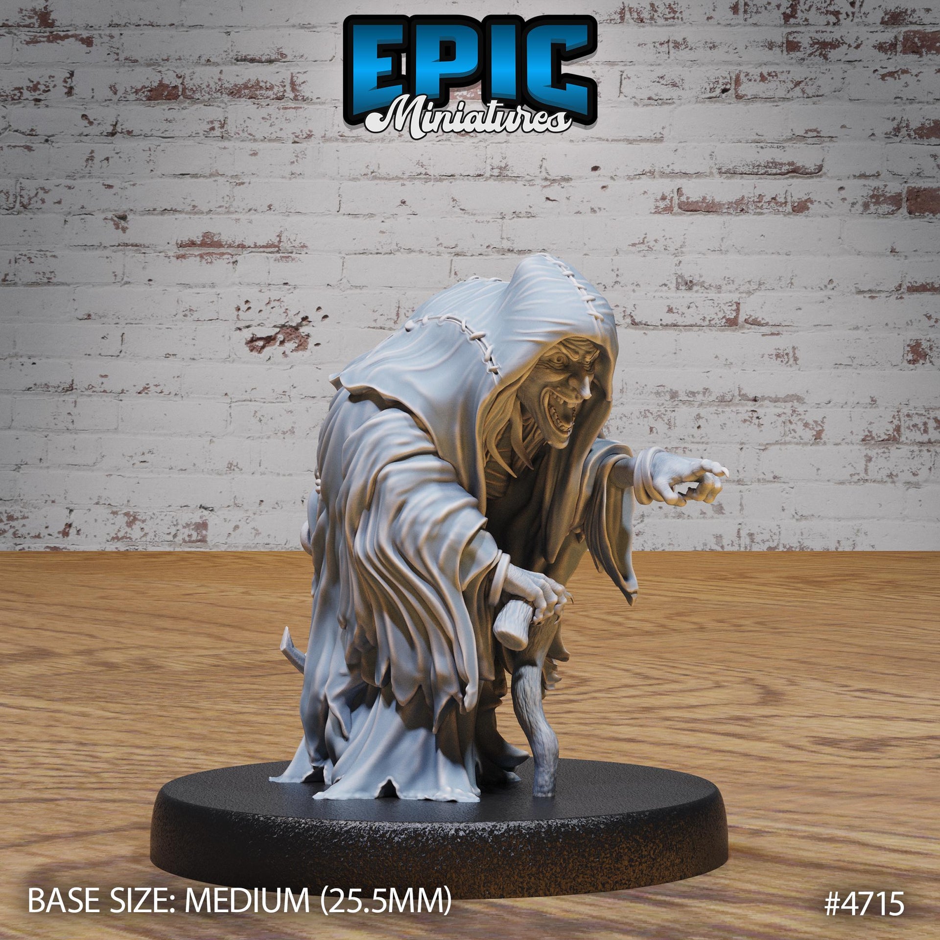 Green Hag - Epic Miniatures | Old Fables | 28mm | 32mm | Witch | Cauldron