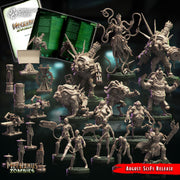 Cyber Hounds - Crippled God Foundry - Mechanus Zombies | 32mm | Scifi | Cyborg | Demon