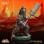 Fire Giant Guardians - Crippled God Foundry - Realm of Fire | 32mm | Champion | Fighter | Warrior | Knight