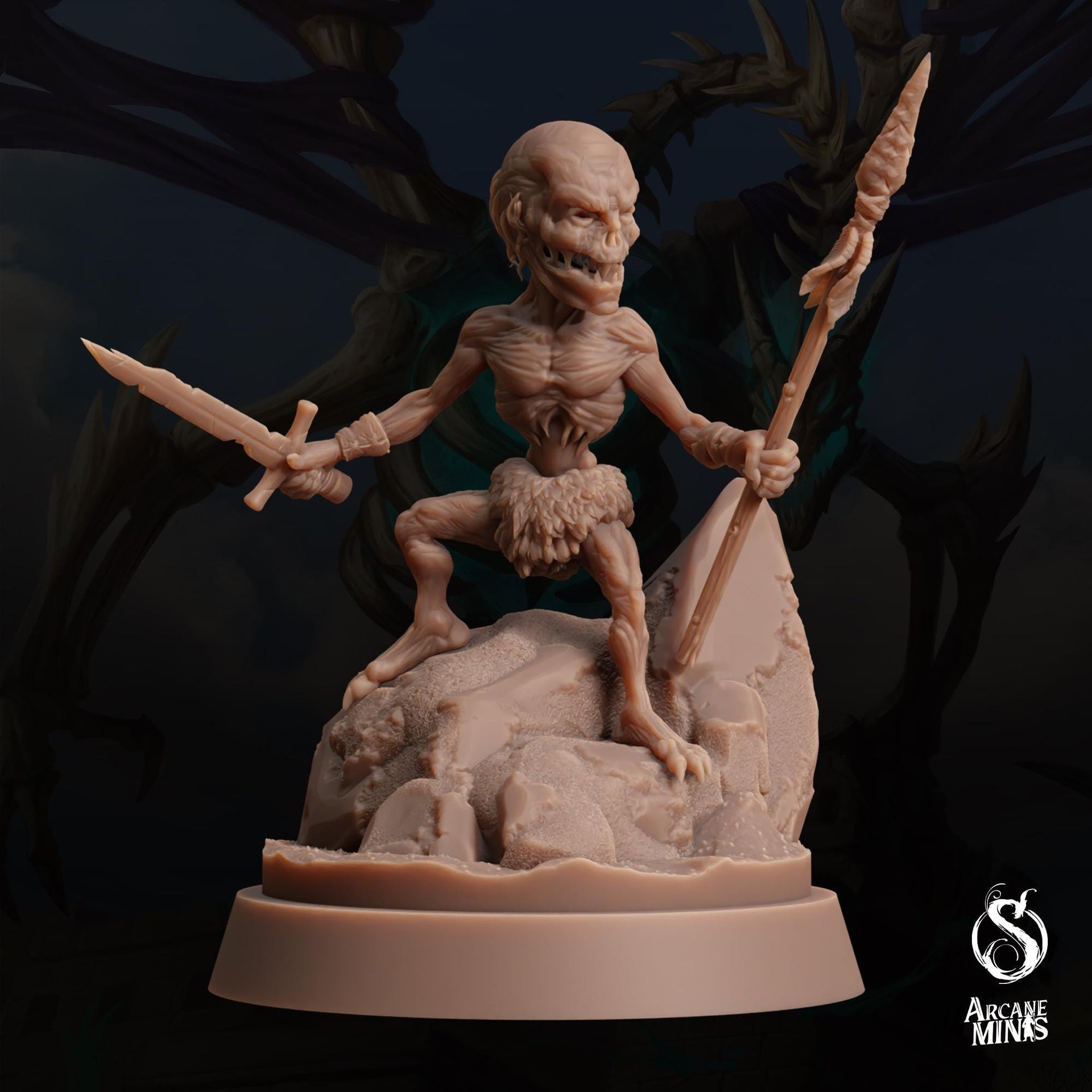 Shrunken Warriors- Arcane Minis | Tomb of Extinction | 32mm | Mummy | Zombie | Tribal