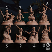 Shrunken Warriors- Arcane Minis | Tomb of Extinction | 32mm | Mummy | Zombie | Tribal