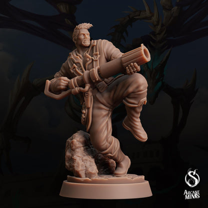 TitaranGunslinger - Arcane Minis | Tomb of Extinction | 32mm | Spy | Mercenary | Rogue