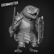 Mole Rat Knight - Goonmaster | Malevolant Mole Rats| Miniature | Wargaming | Roleplaying Games | 32mm | Fighter | Bandit | Mercenary