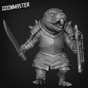 Mole Rat Knight - Goonmaster | Malevolant Mole Rats| Miniature | Wargaming | Roleplaying Games | 32mm | Fighter | Bandit | Mercenary