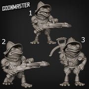 Fancy Frog Arbalest - Goonmaster | Miniature | Wargaming | Roleplaying Games | 32mm | bullywug | Knight | Crossbow