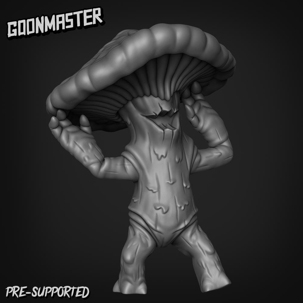 Mushroom Folk - Goonmaster | Miniature | Wargaming | Roleplaying Games | 32mm | FunGuy