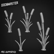 Cat Tails - Goonmaster Basing Bits | Miniature | Wargaming | Roleplaying Games | 32mm | Basing Supplies | Swamp | River