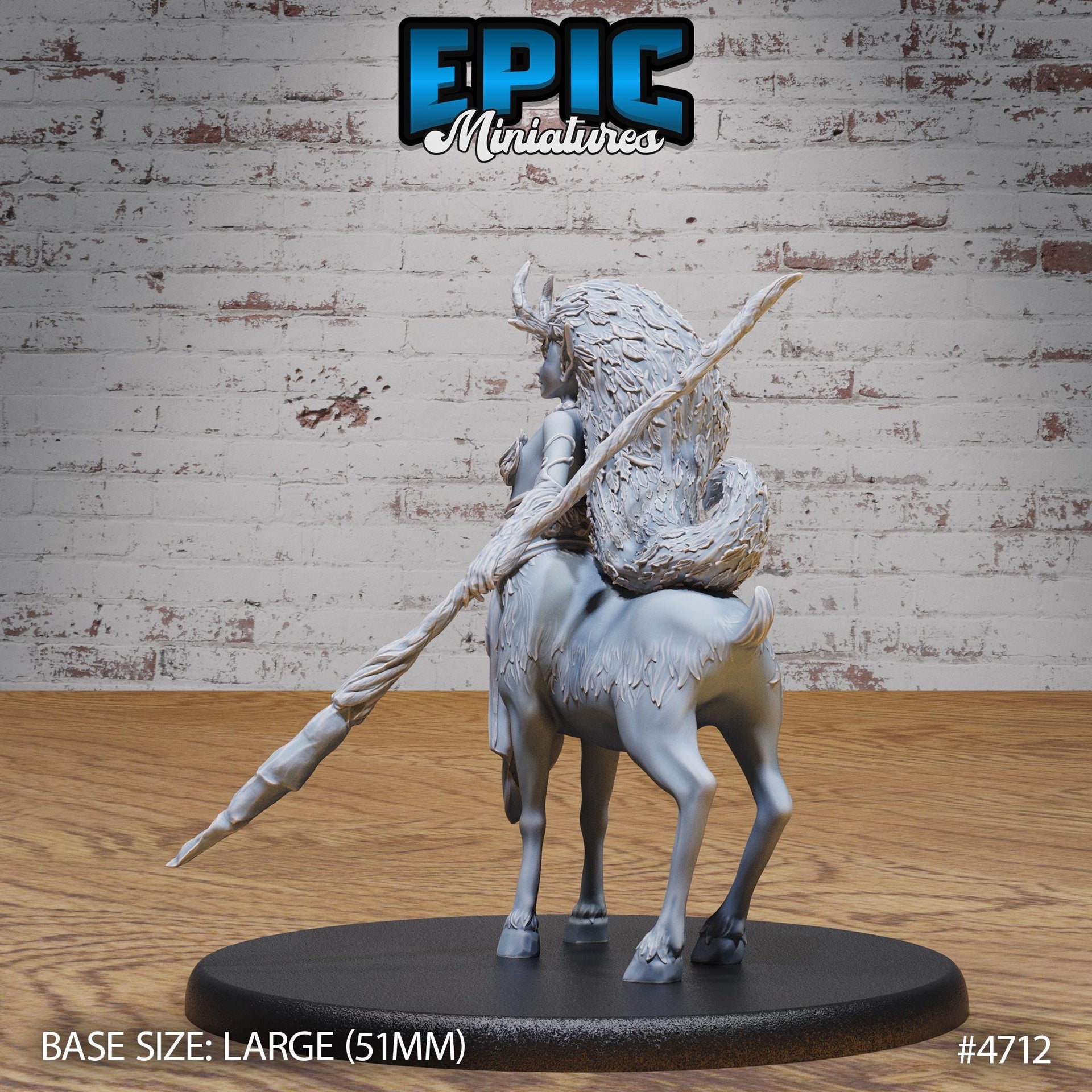 Faun Druid - Epic Miniatures | Old Fables | 28mm | 32mm | Deer Centaur | Night Elf