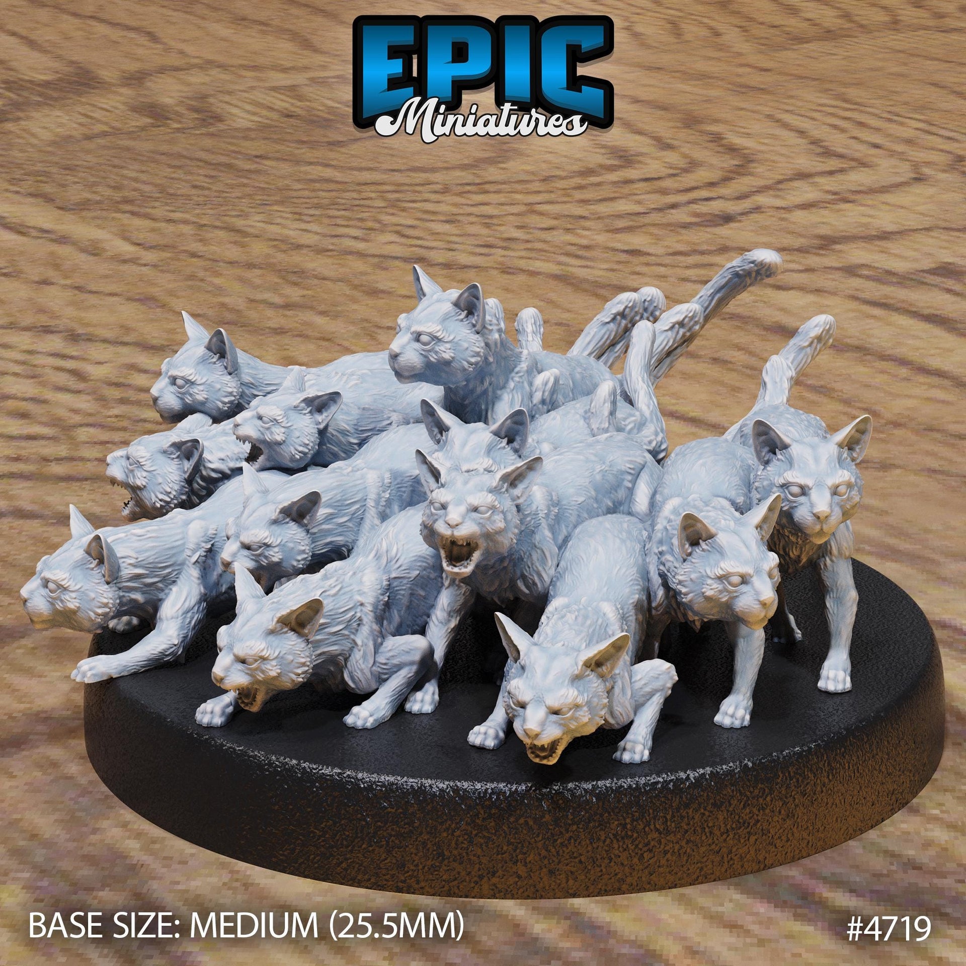 Cat Swarm - Epic Miniatures | Old Fables | 28mm | 32mm | Alley Cats