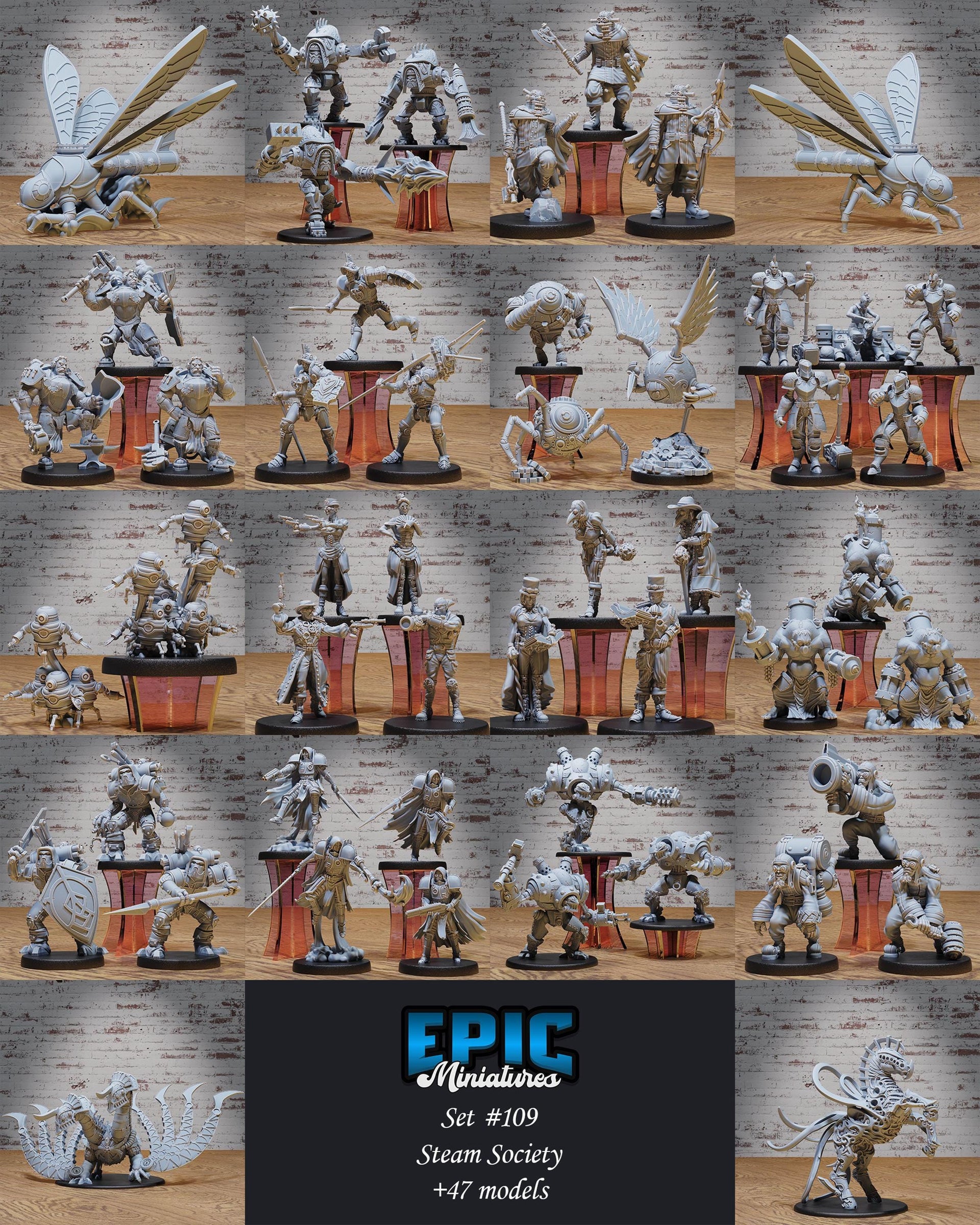 Steam Dragon - Epic Miniatures | Steam Society | 28mm | Steam Punk | Mech | Robot | Clockwork | Gargantuan