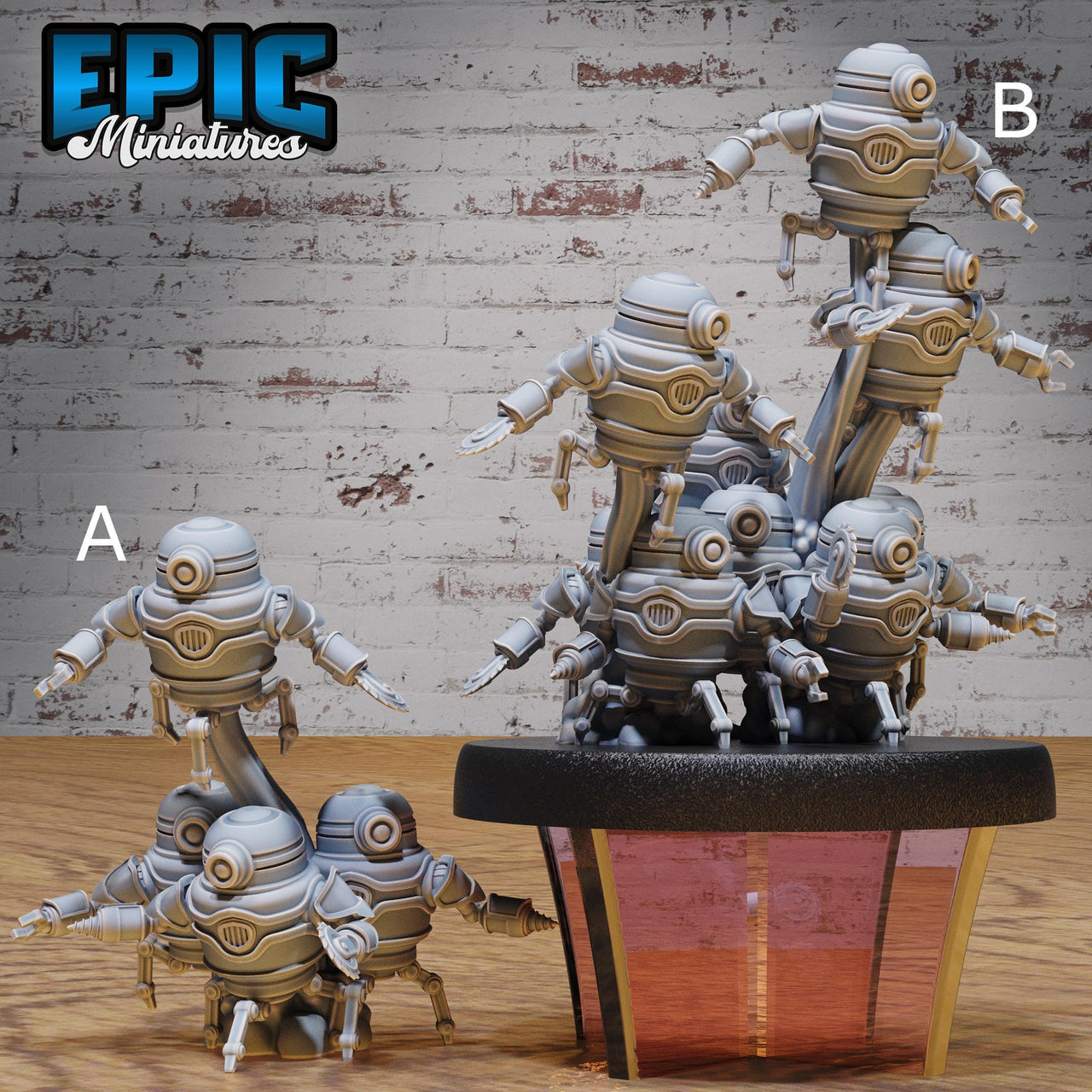 Automaton Swarm - Epic Miniatures | Steam Society | 28mm | 32mm | Steam Punk | Robot | Mech | Tiny