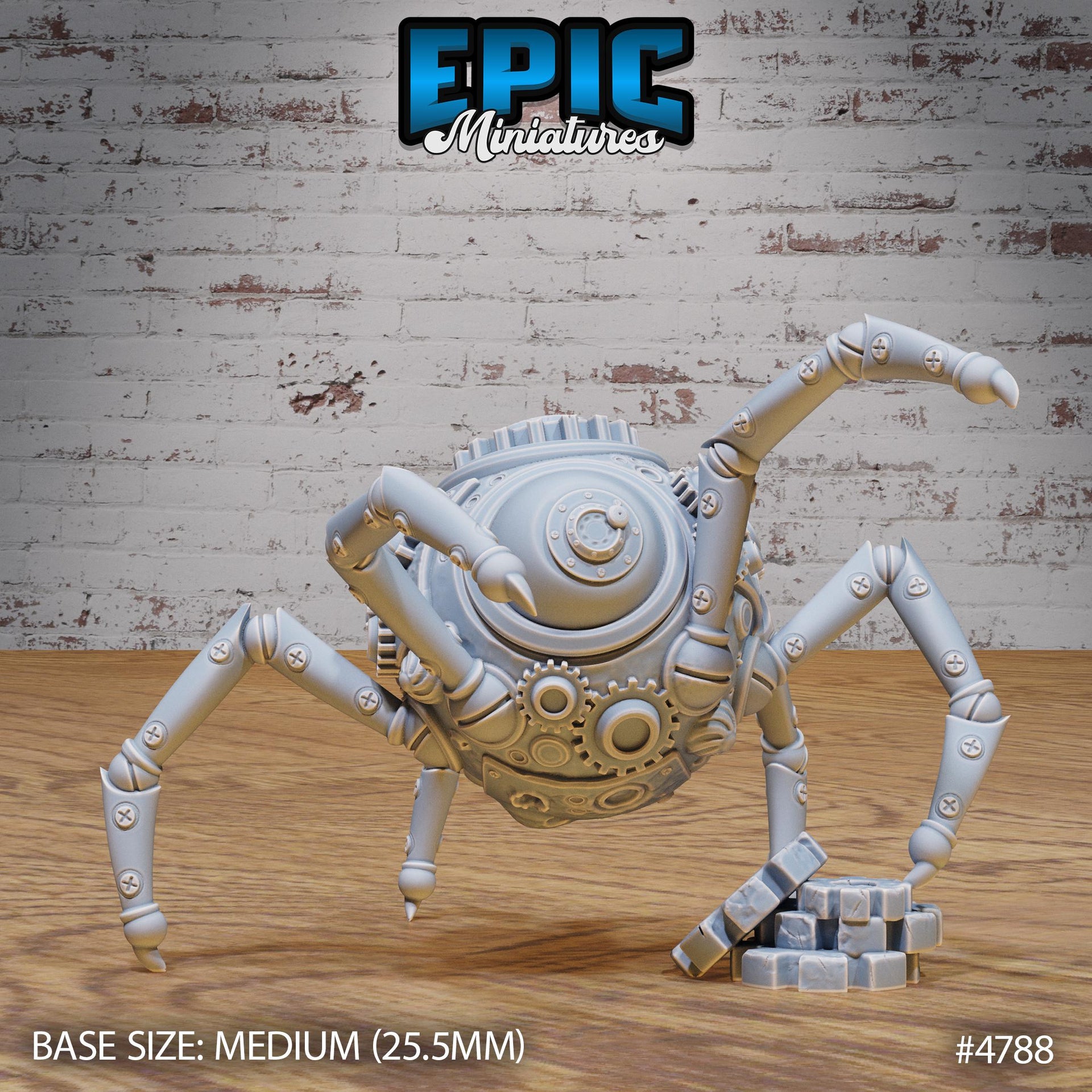 Clockwork Mono Drone - Epic Miniatures | Steam Society | 28mm | 32mm | Steam Punk | Mechanus | Robot | Mech | Eyeball