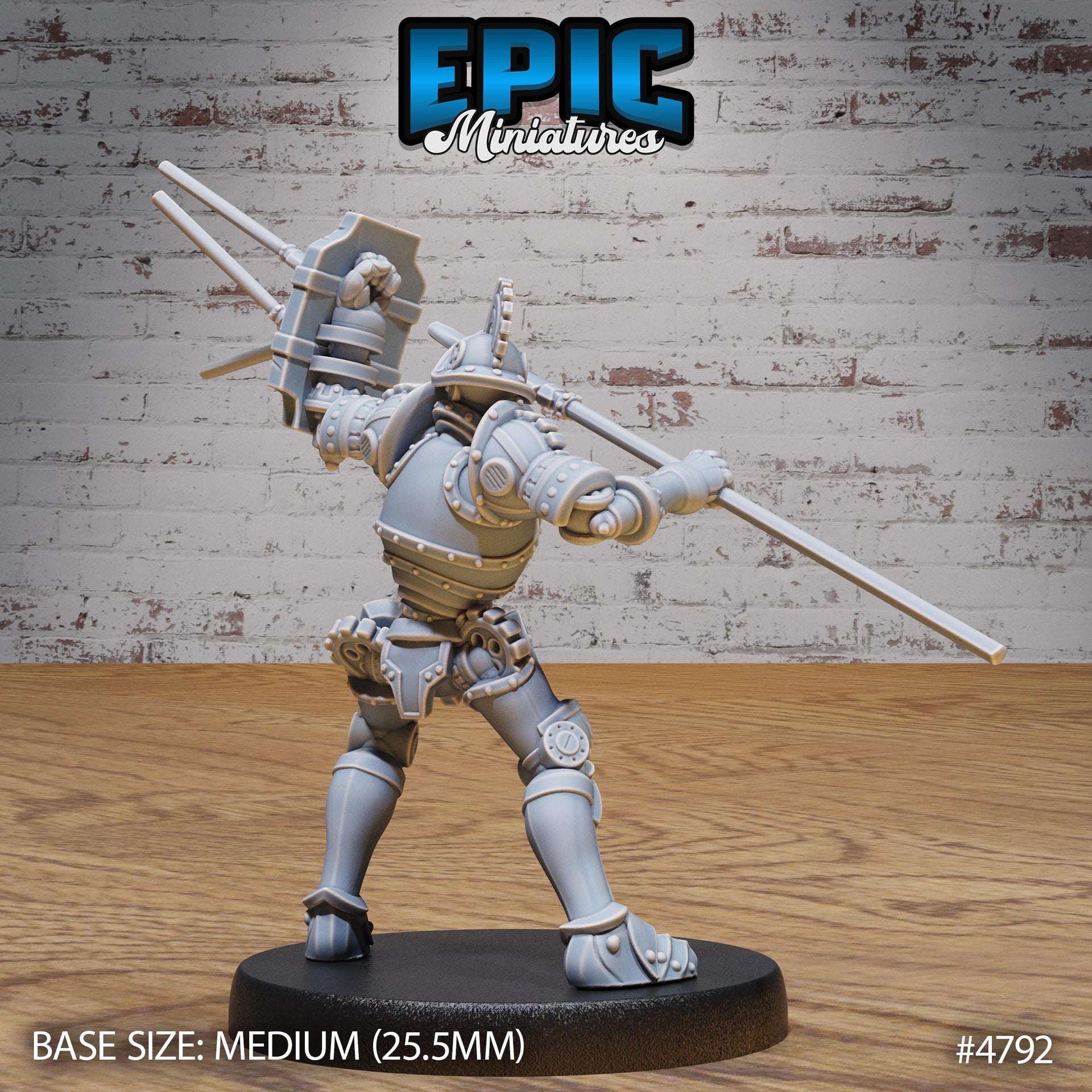 Construct Gladiator - Epic Miniatures | Steam Society | 28mm | 32mm | Steam Punk | Fighter | Robot | Mech