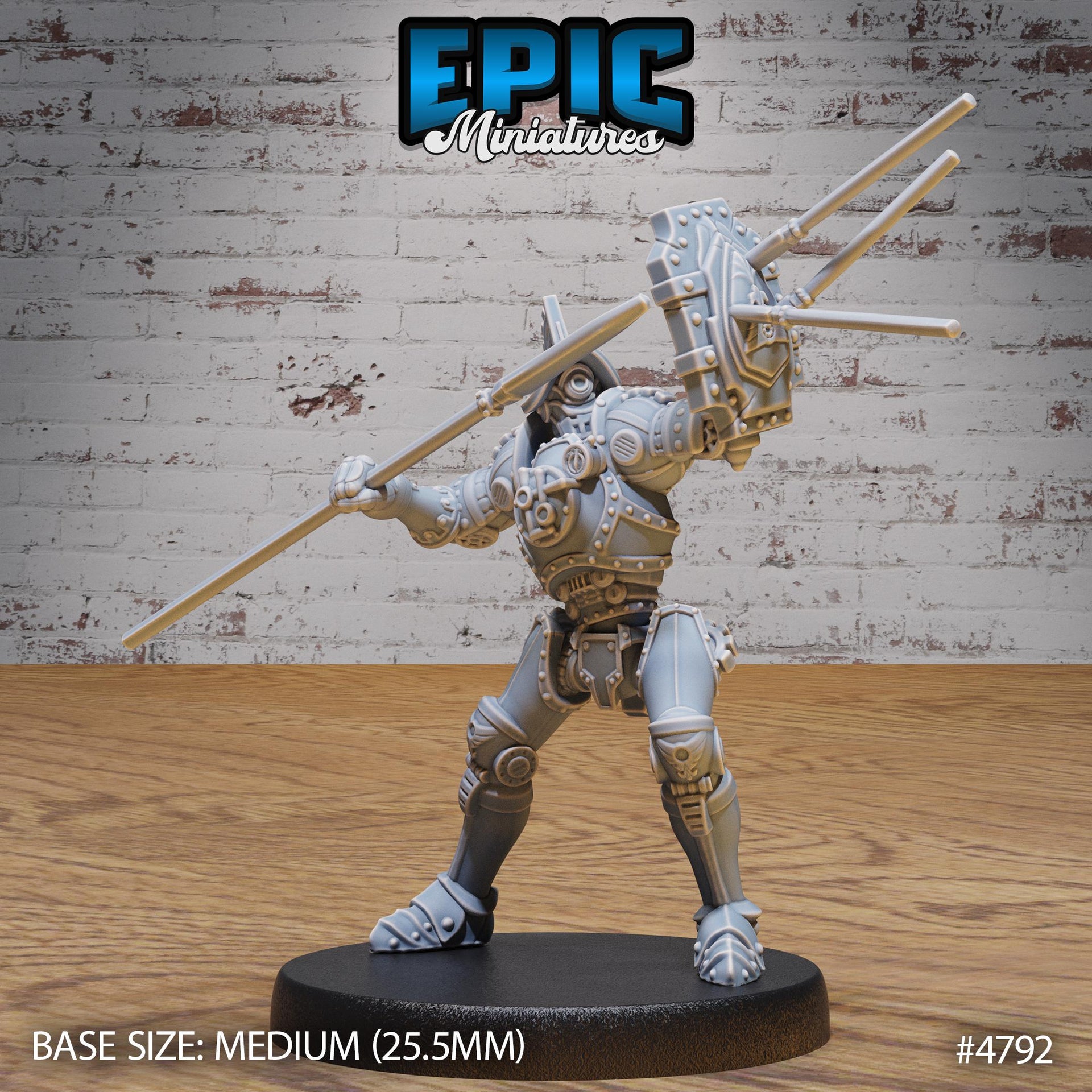 Construct Gladiator - Epic Miniatures | Steam Society | 28mm | 32mm | Steam Punk | Fighter | Robot | Mech