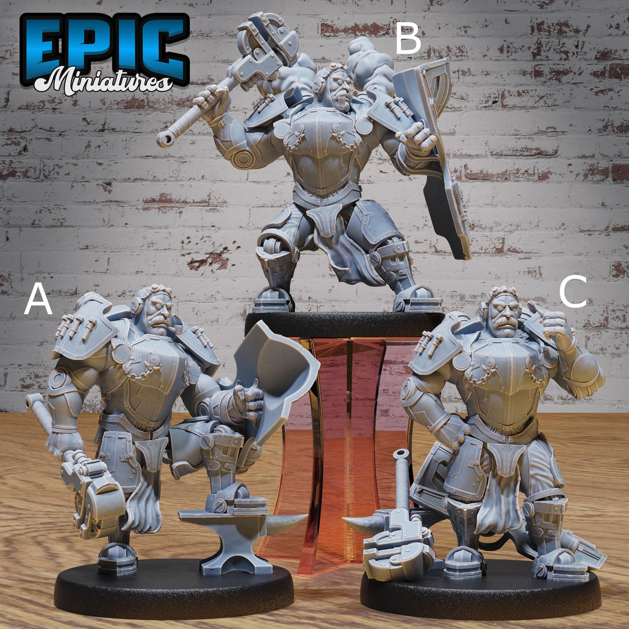 Tinkerer Knight - Epic Miniatures | Steam Society | 28mm | 32mm | Steam Punk | Power Armor | Artificer