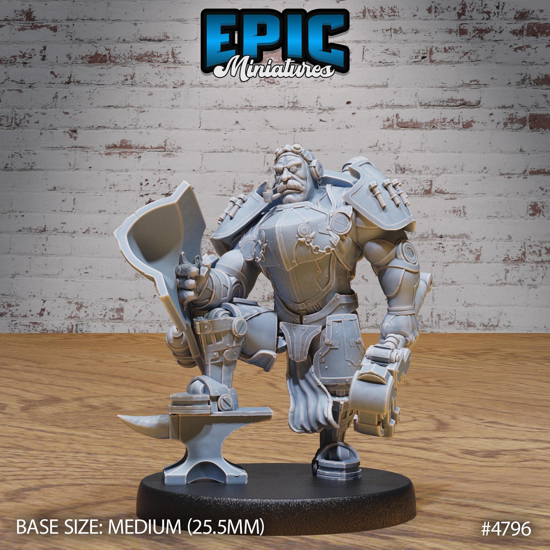 Tinkerer Knight - Epic Miniatures | Steam Society | 28mm | 32mm | Steam Punk | Power Armor | Artificer