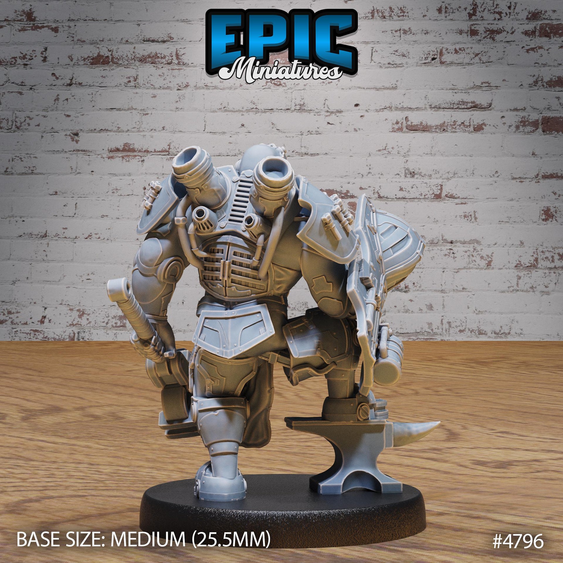 Tinkerer Knight - Epic Miniatures | Steam Society | 28mm | 32mm | Steam Punk | Power Armor | Artificer