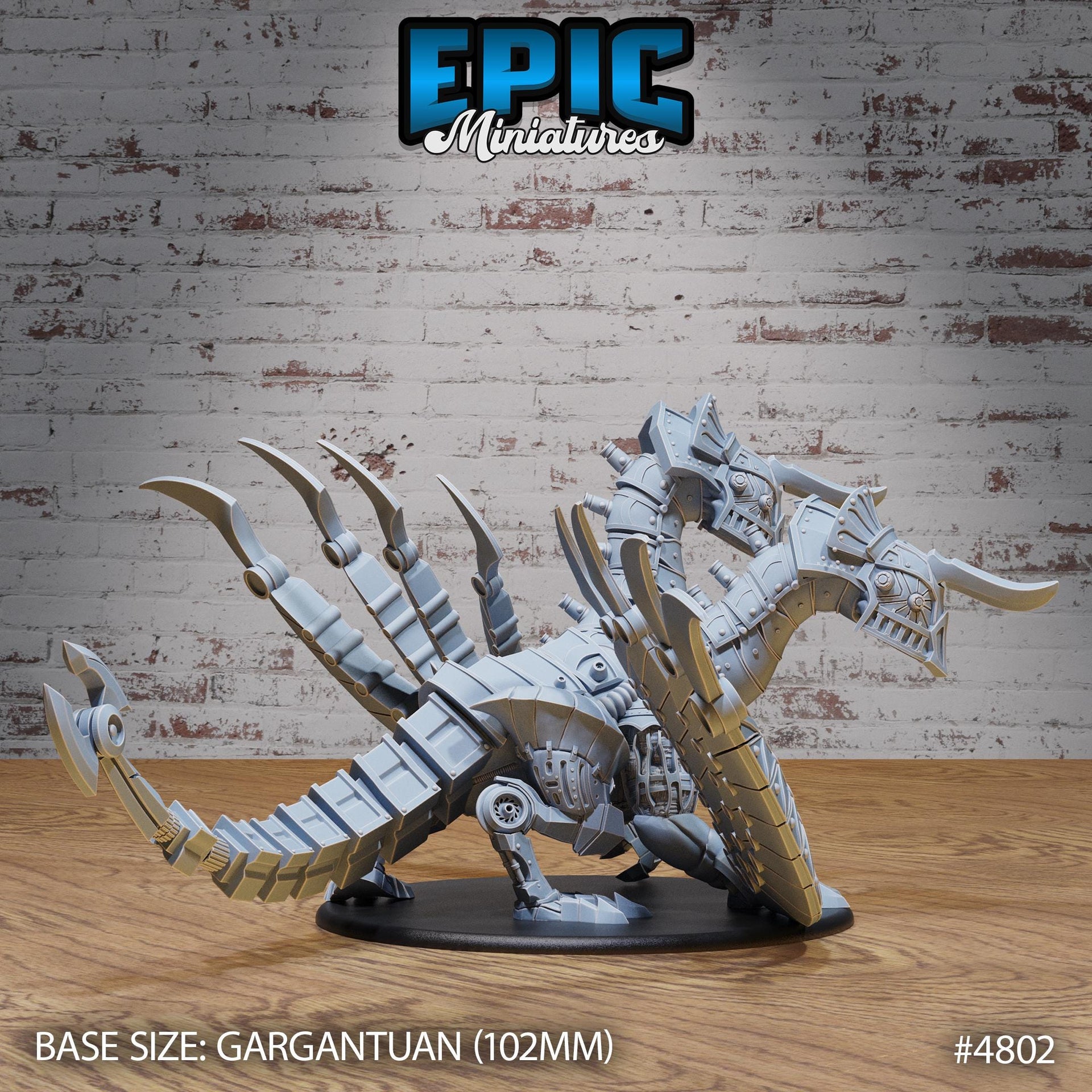 Steam Dragon - Epic Miniatures | Steam Society | 28mm | Steam Punk | Mech | Robot | Clockwork | Gargantuan