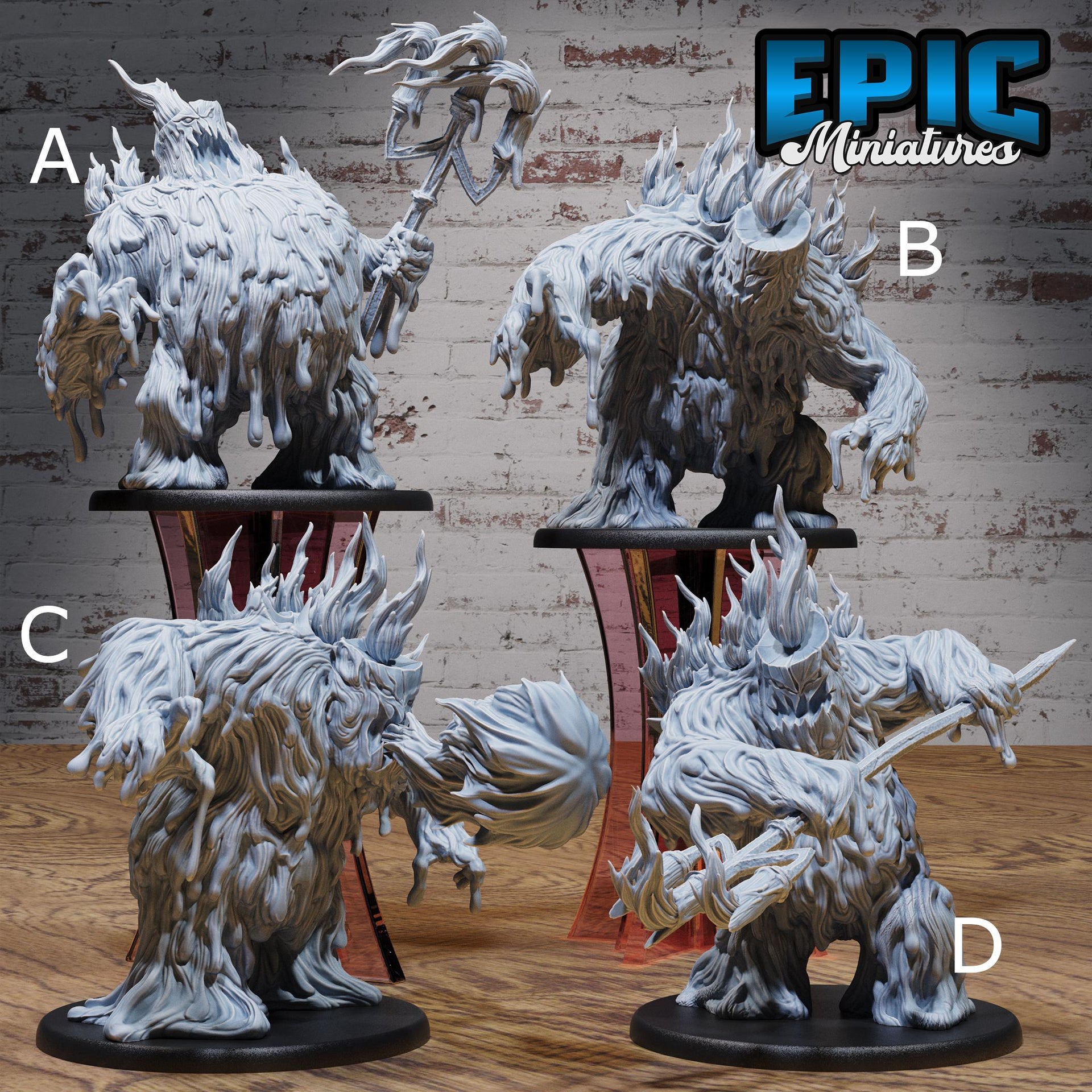 Candle Wax Golem - Epic Miniatures | Vampire Invasion | 28mm | 32mm | Construct | Demon