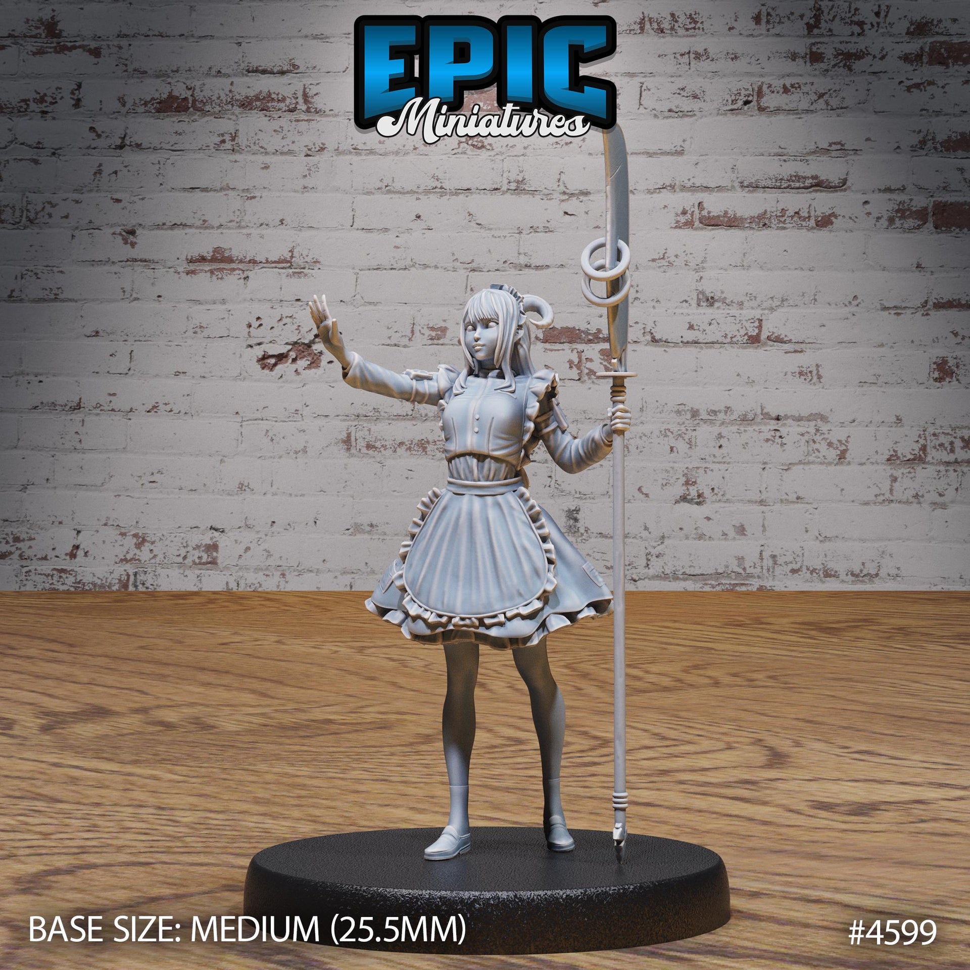 Tiefling Maid - Epic Miniatures | Vampire Invasion | 28mm | 32mm | Demon | Servant